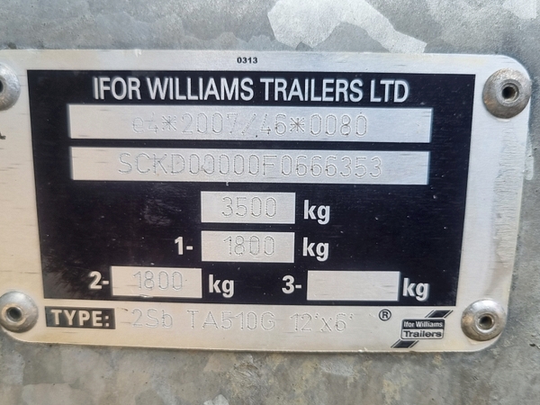 Chris Atkin & Son Ltd - Ifor Williams TA510G